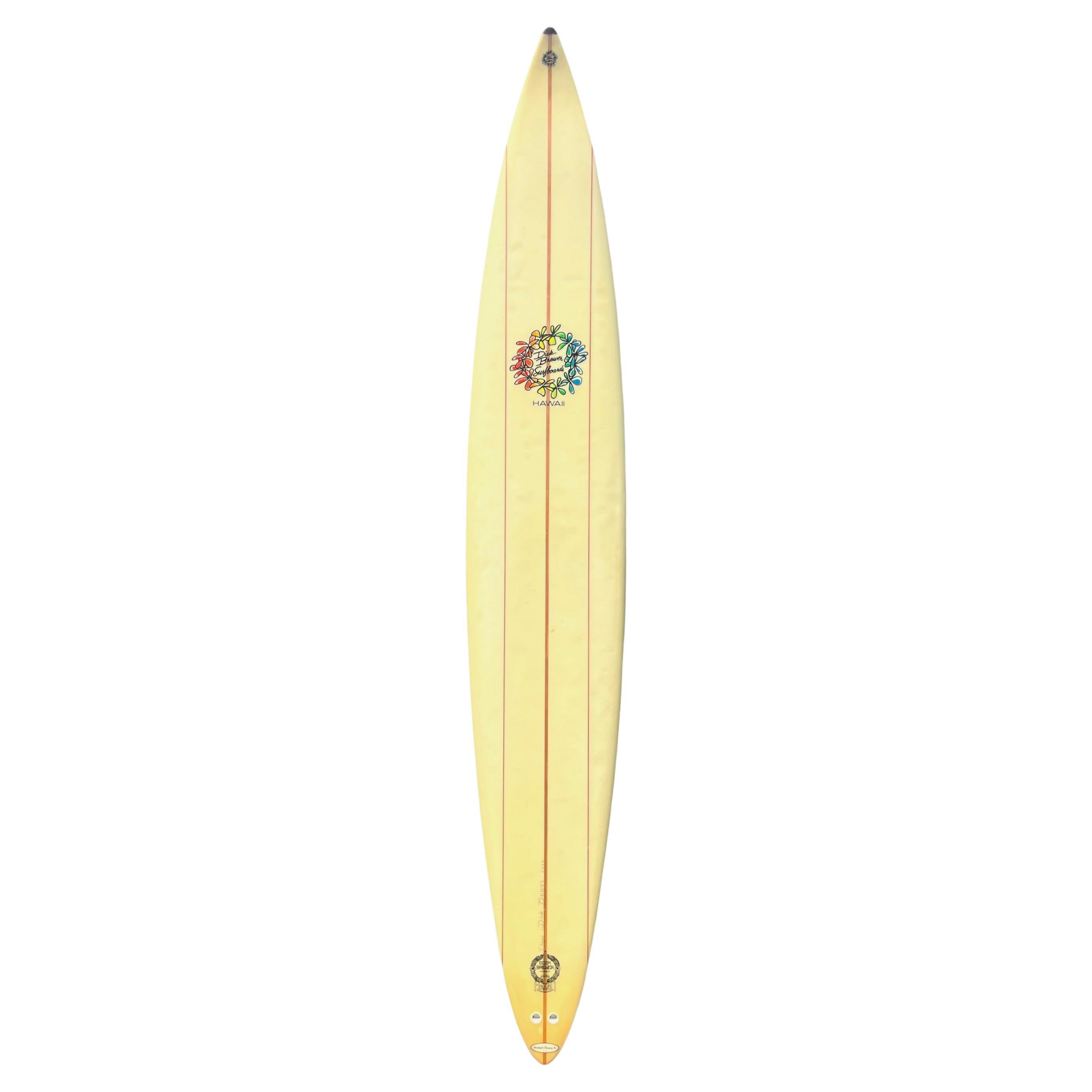 1990s Vintage Dick Brewer Big Wave Waimea Bay Surfboard