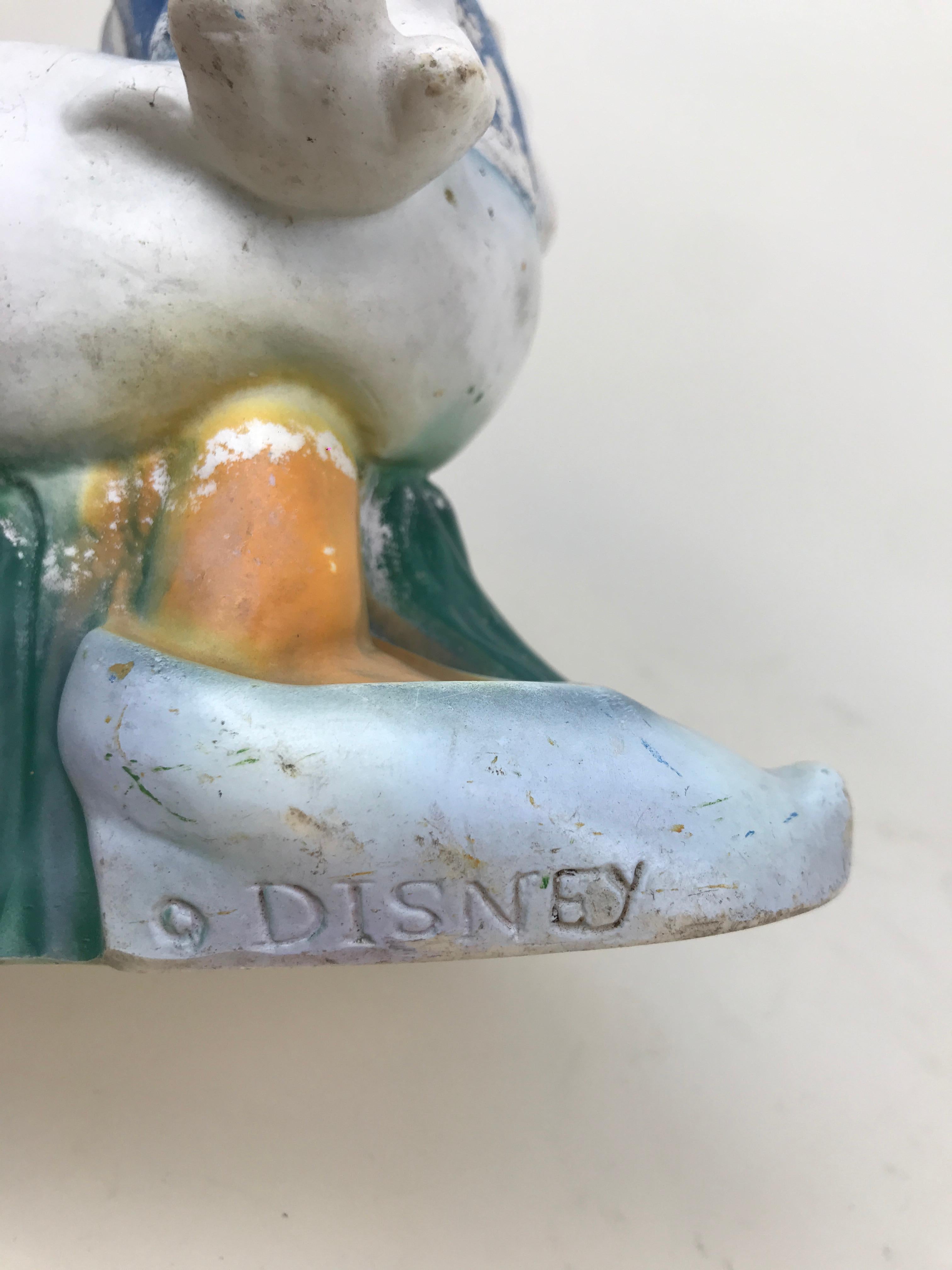 1990s Vintage Disney Daisy Duck Plastic Sculpture Made in Austria by Celloplast For Sale 4