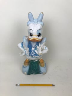 1990s Vintage Disney Daisy Duck Plastic Sculpture Made in Austria by Celloplast