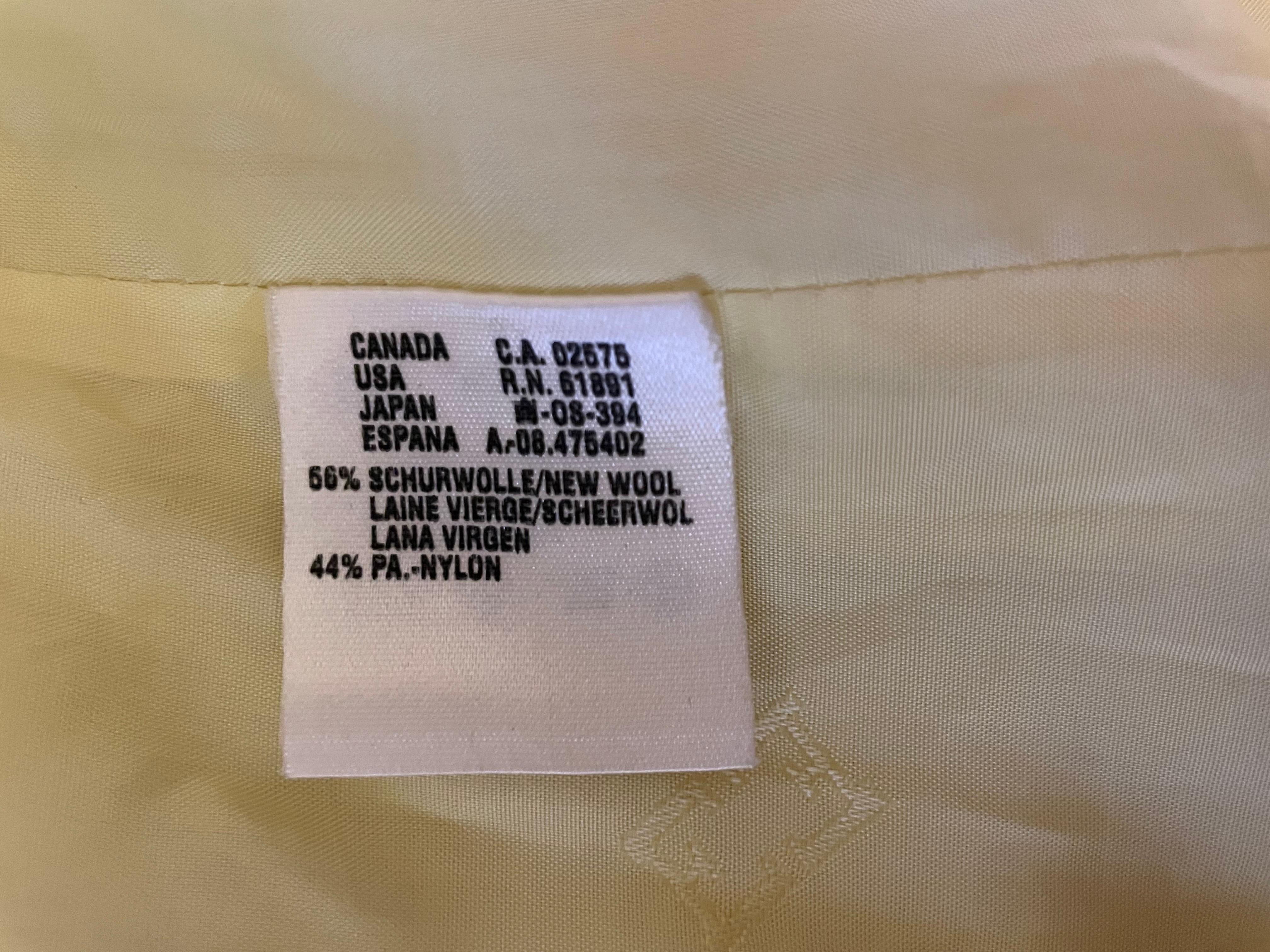 Beige Veste vintage Escada par Margaretha Ley, années 1990 en vente