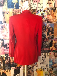 1990's Vintage Escada by Margaretha Ley red Blazer