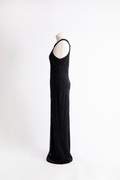 SPECIAL HOLIDAY PRICE: 1990s Vintage evening long black dress