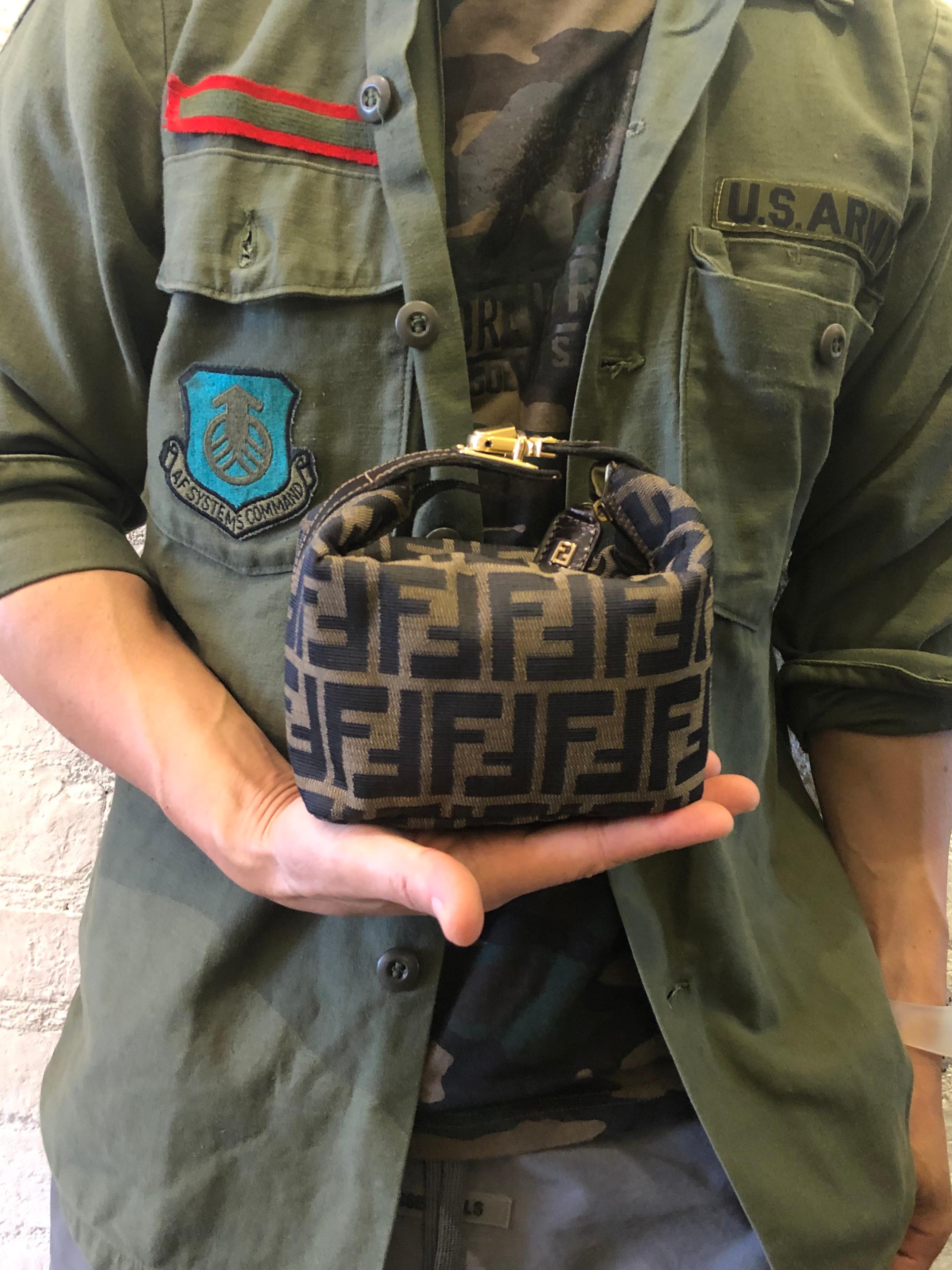 fendi small zucca jacquard bag