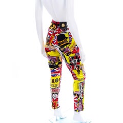 1990s Vintage Gianni Versace Jeans Couture Rock n Roll Royalty Pants Beatles  at 1stDibs | rock and roll pants, beatles pants