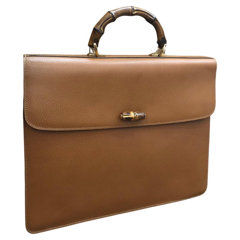 Porte Documents Malette Gucci GUCCI Vintage Bamboo Document Fourre