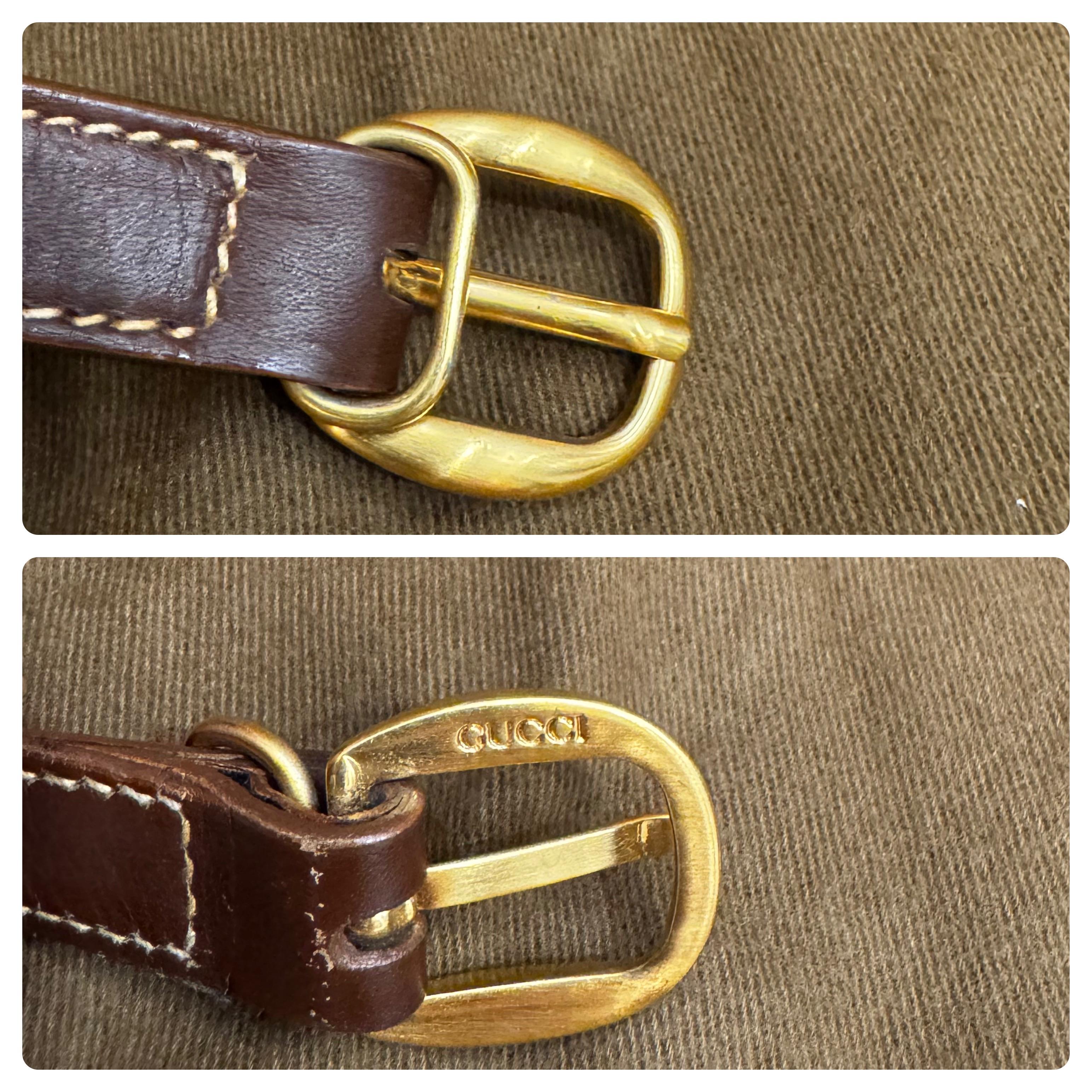 1990s Vintage GUCCI Mini Two-Way Crossbody Bag Dark Brown Calfskin Leather For Sale 1