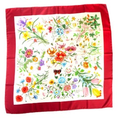 1990's Vintage Gucci Collectible Accornero Silk Scarf