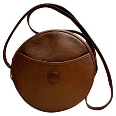 1990s Vintage GUCCI Leather Crossbody Bag Calfskin Cognac