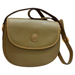 1990s Vintage GUCCI Leather Crossbody Bag Calfskin Green