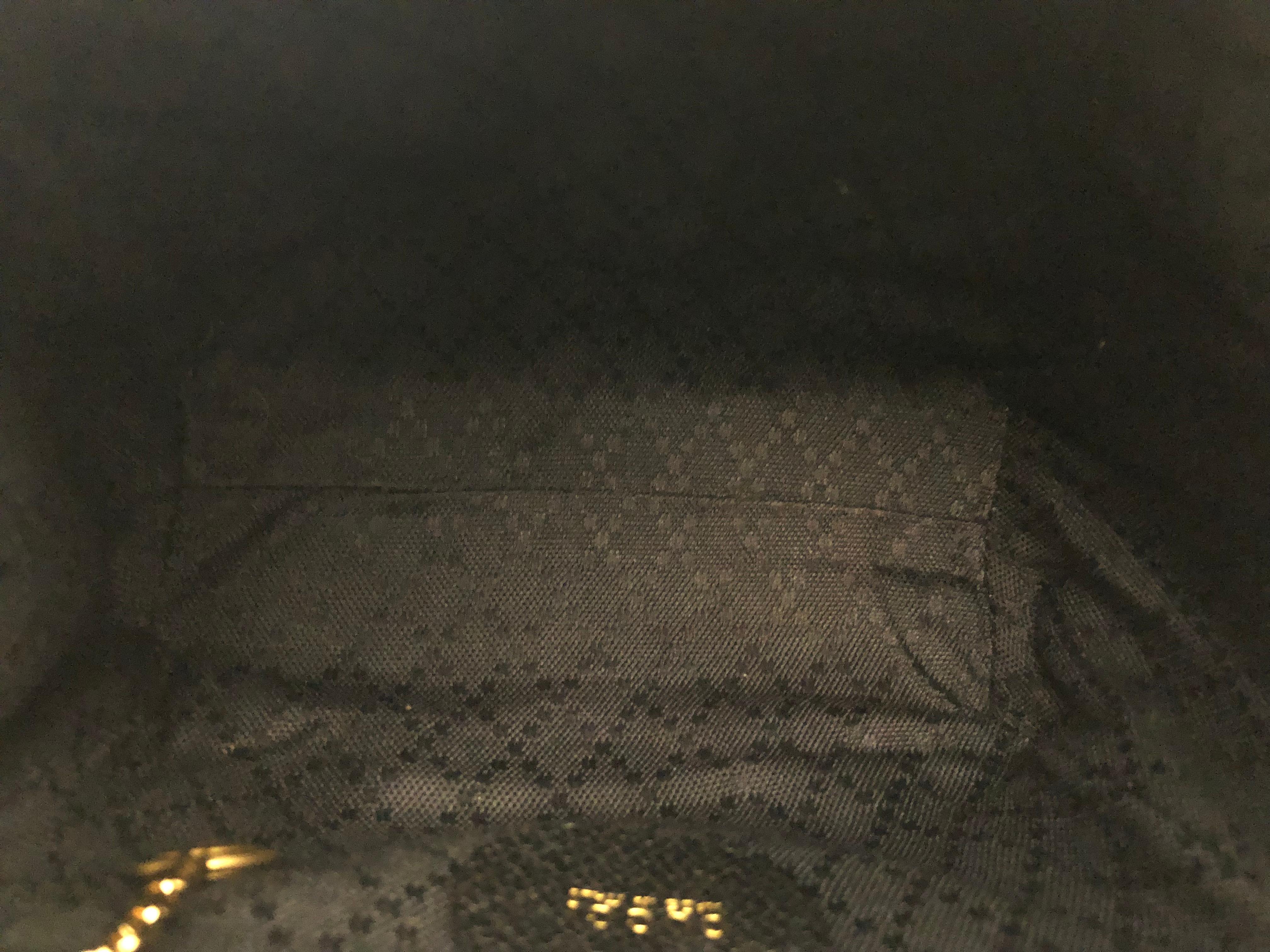 Women's or Men's 1990s Vintage GUCCI Mini Nubuck Leather Bamboo Two-Way Crossbody Handbag Black