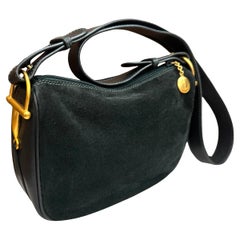 GUCCI, sac pour appareil photo vintage vert unisexe avec mors de cheval, années 1990
