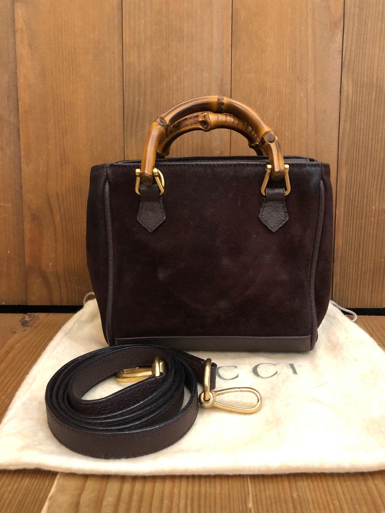 1970s Gucci Chocolate Suede Handbag – Blossom Vintage