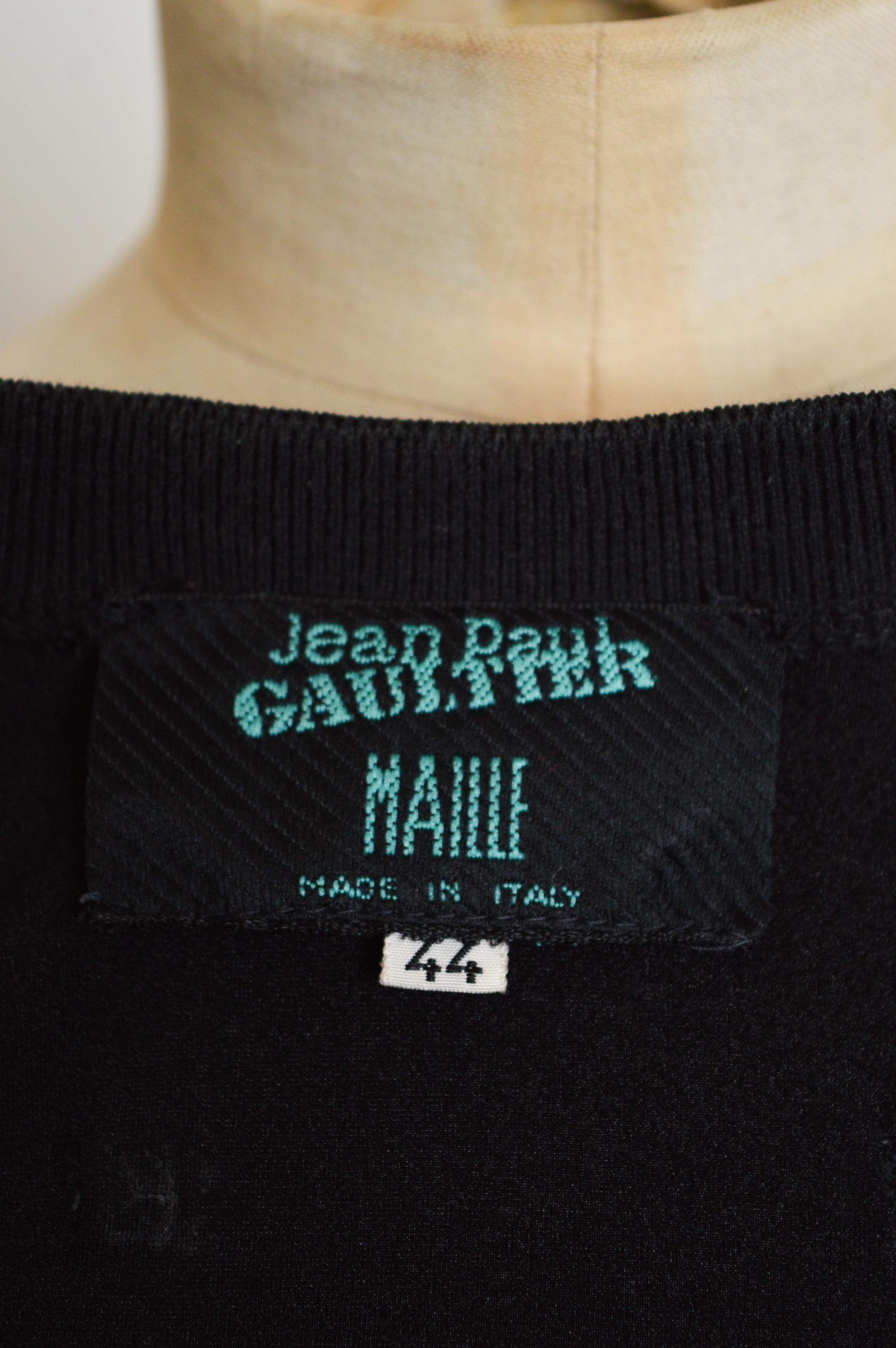 1990s Vintage Jean Paul Gaultier Horror House Work Cinematic Mini Body con Dress For Sale 1