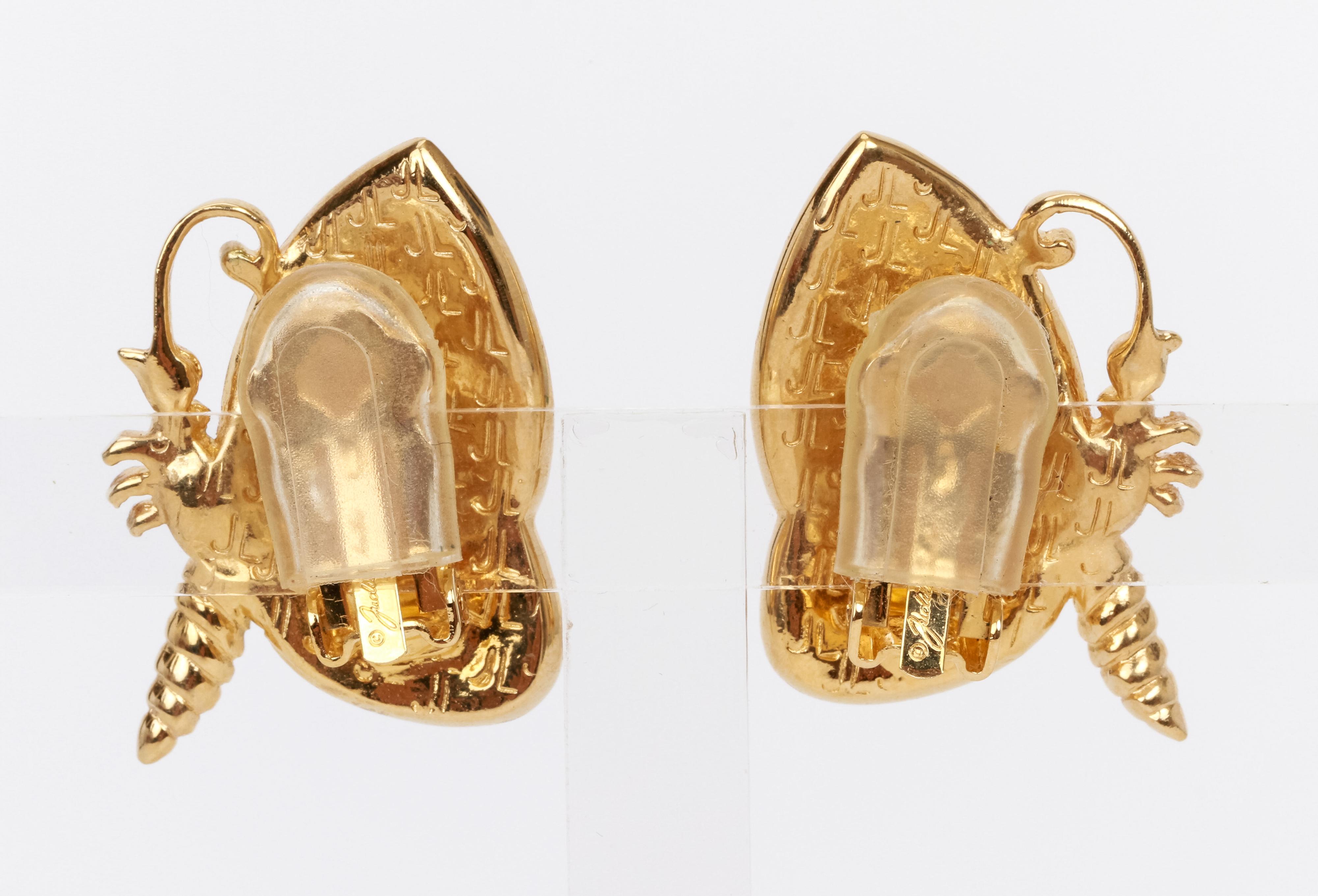 butterfly clip on earrings