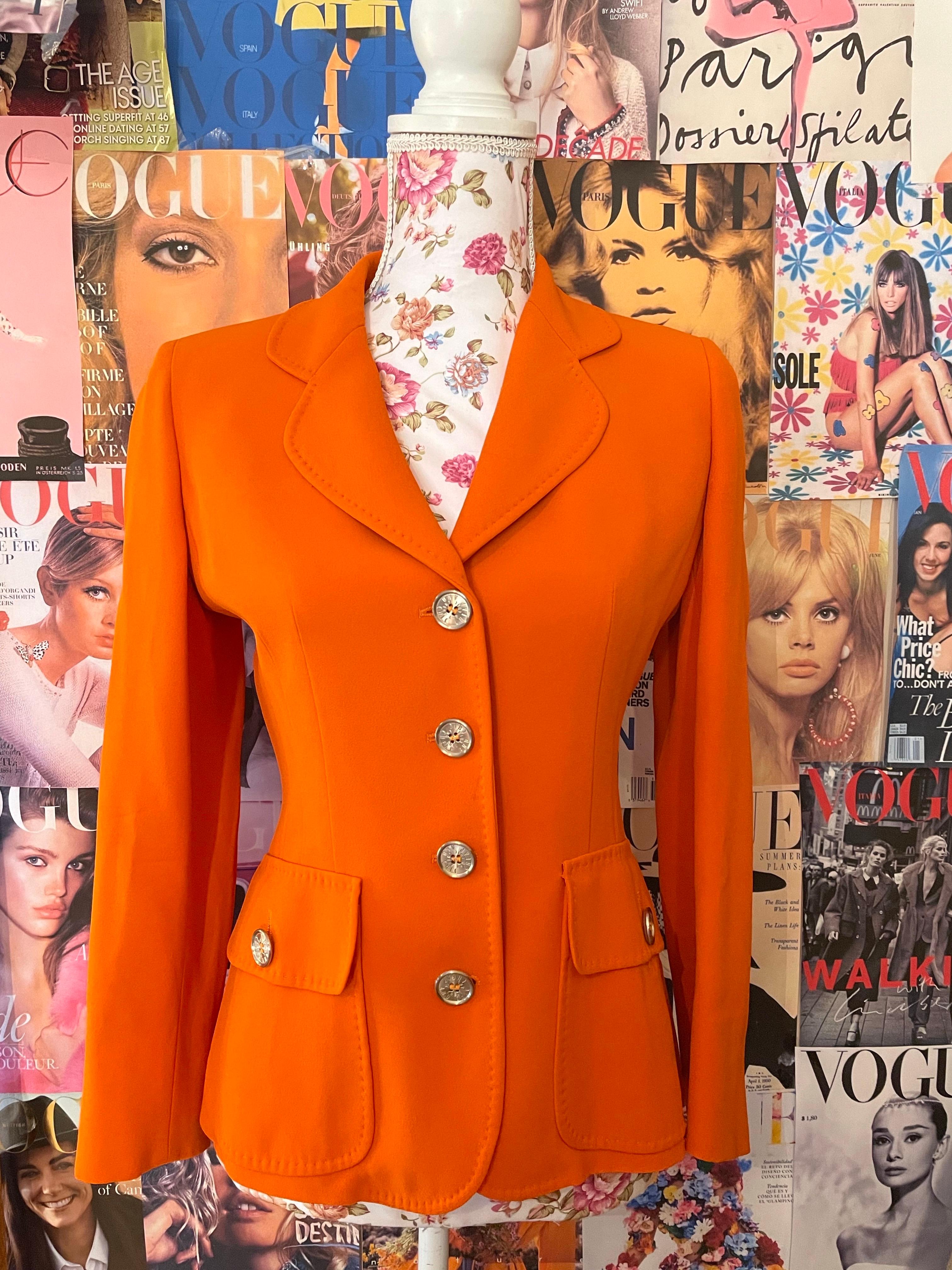 1990s Vintage Moschino Cheap & chic blazer jacket For Sale 5