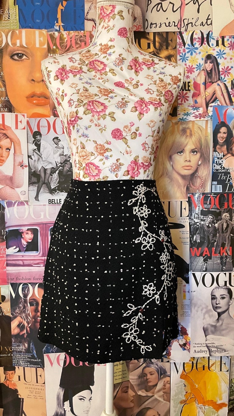 1990's vintage Moschino cheap and chic mini skirt For Sale at 1stDibs