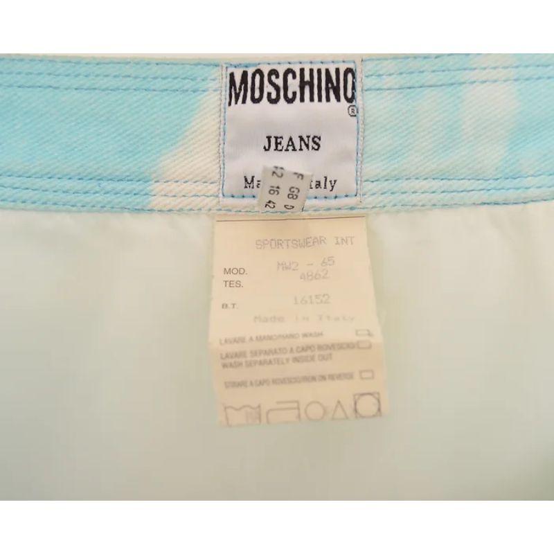 Women's 1990's Vintage Moschino 'Cloud' Print High waisted Pleated Tennis Mini Skirt