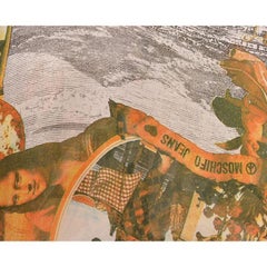 1990's Vintage Moschino 'Italians Do It Better' Photo Collage Long Sleeved Shirt