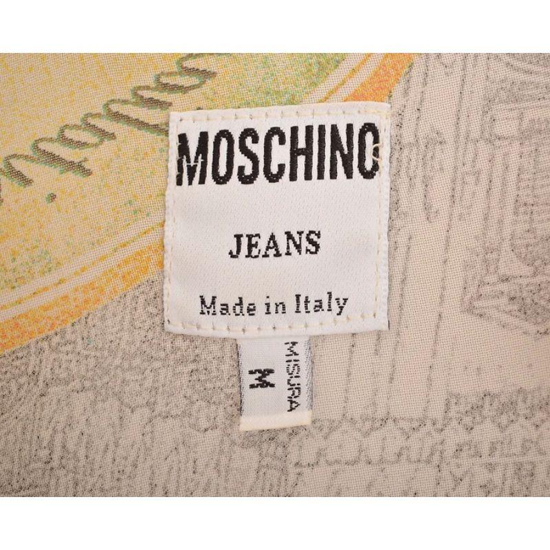 1990's Vintage Moschino 'Italians Do It Better' Photo Collage Long Sleeved Shirt For Sale 1