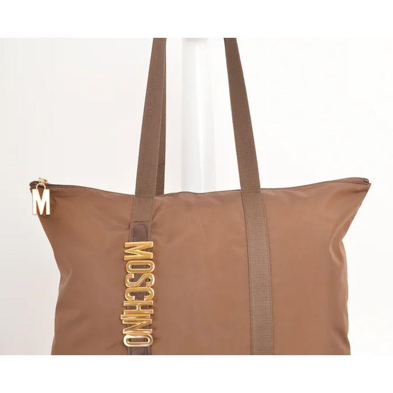 Moschino nylon signature tote bag store