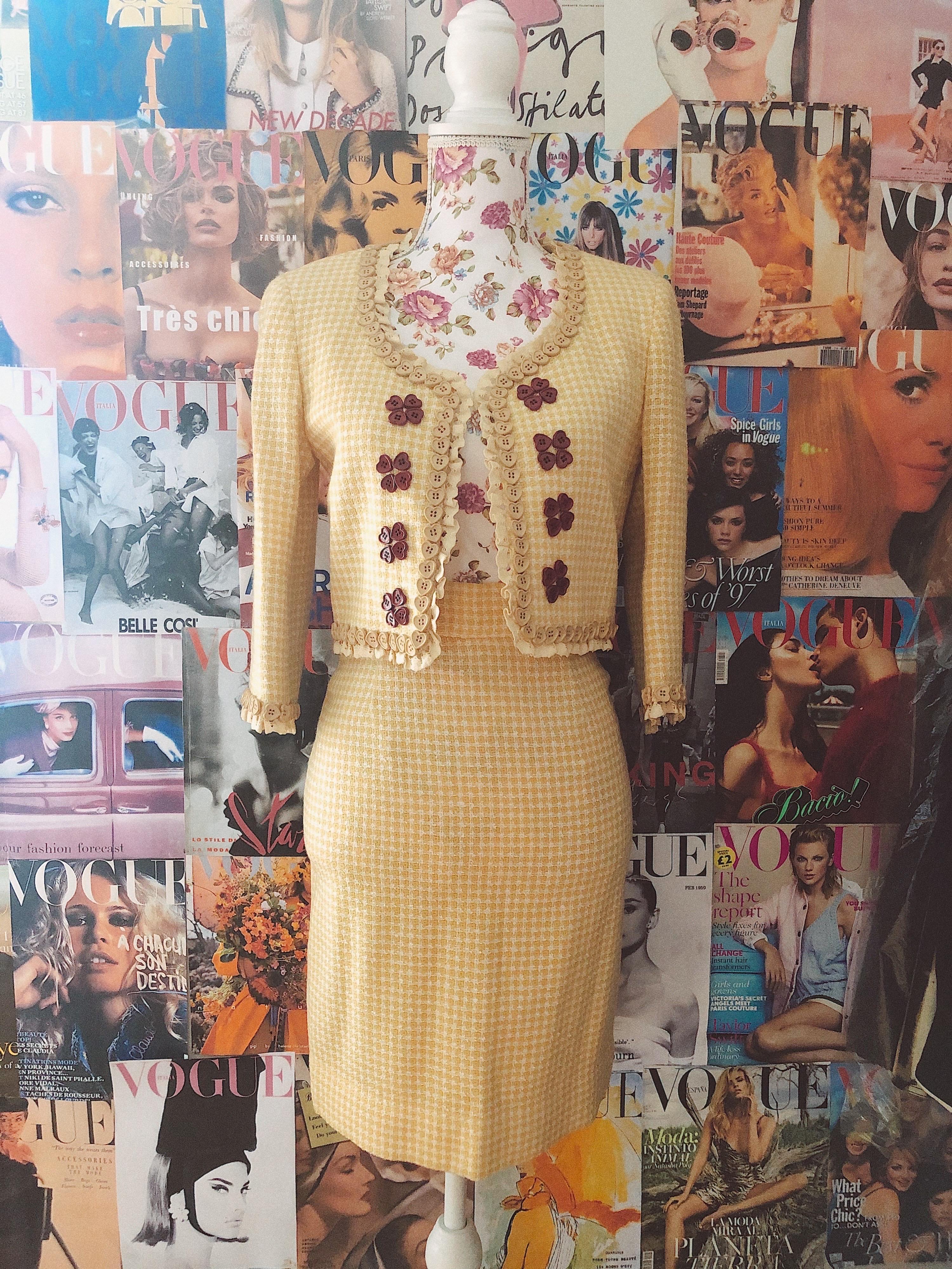 1990s Vintage Moschino skirt suit  1