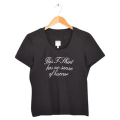 1990's Vintage Moschino 'This T Shirt Has No Sense of Humour' Slogan Baby tee
