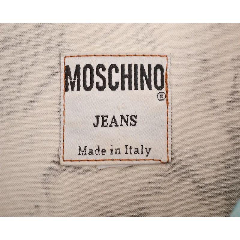 1990er Jahre Vintage Moschino Crazy Shirt mit Tierfotodruck und langen Ärmeln im Zustand „Gut“ im Angebot in Sheffield, GB
