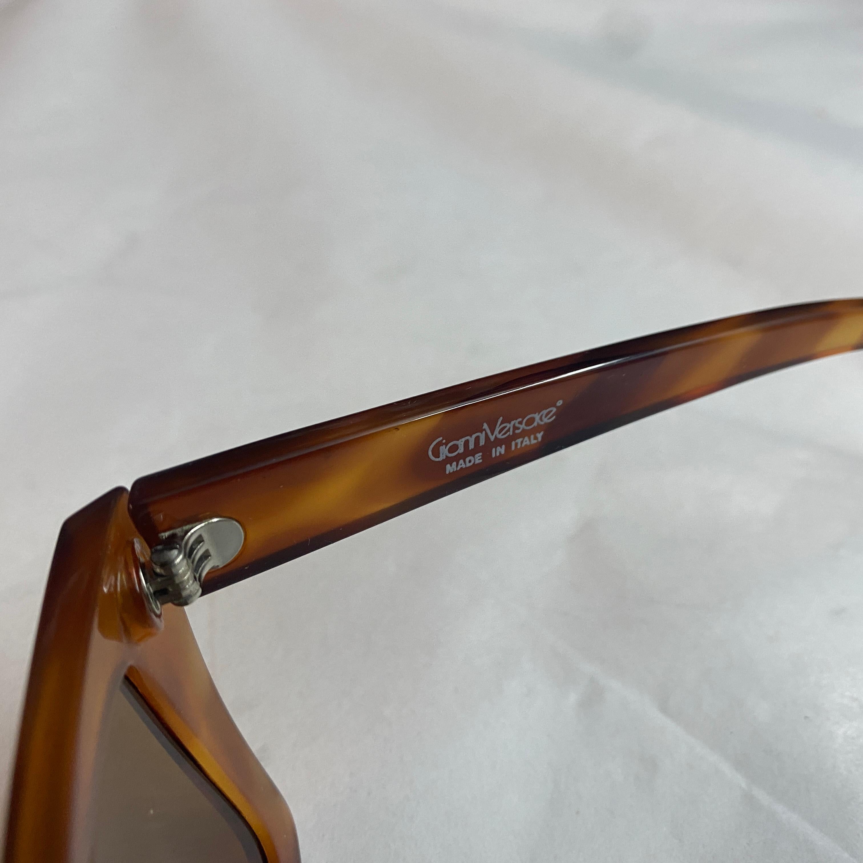 Women's or Men's 1990s Vintage Oversized Gianni Versace Sunglasses