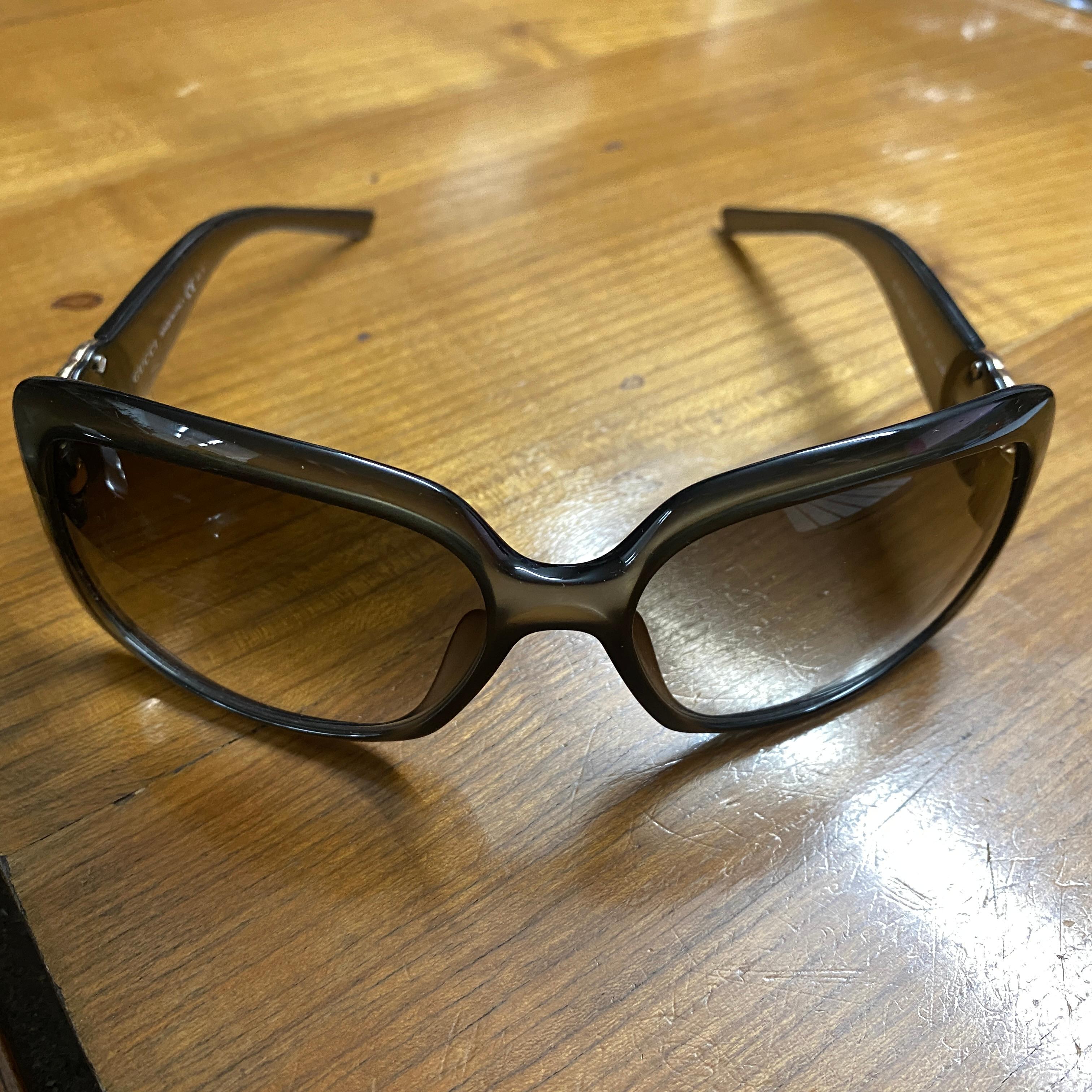 Women's 1990s Vintage Oversized Italian Sunglasses by Gucci