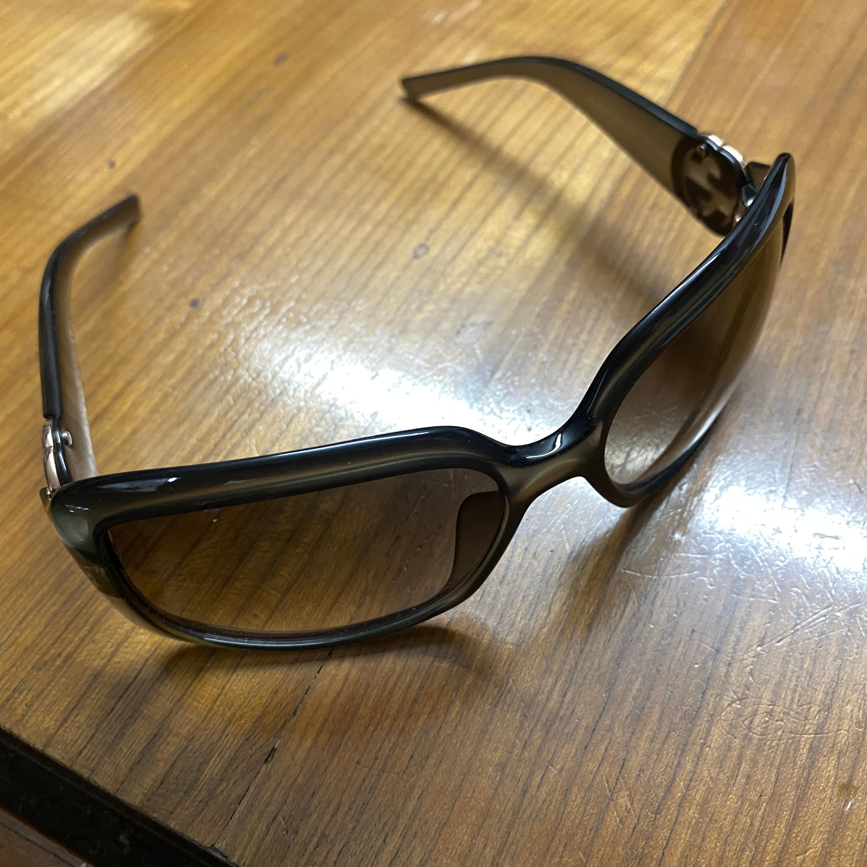1990s Vintage Oversized Italian Sunglasses by Gucci 1