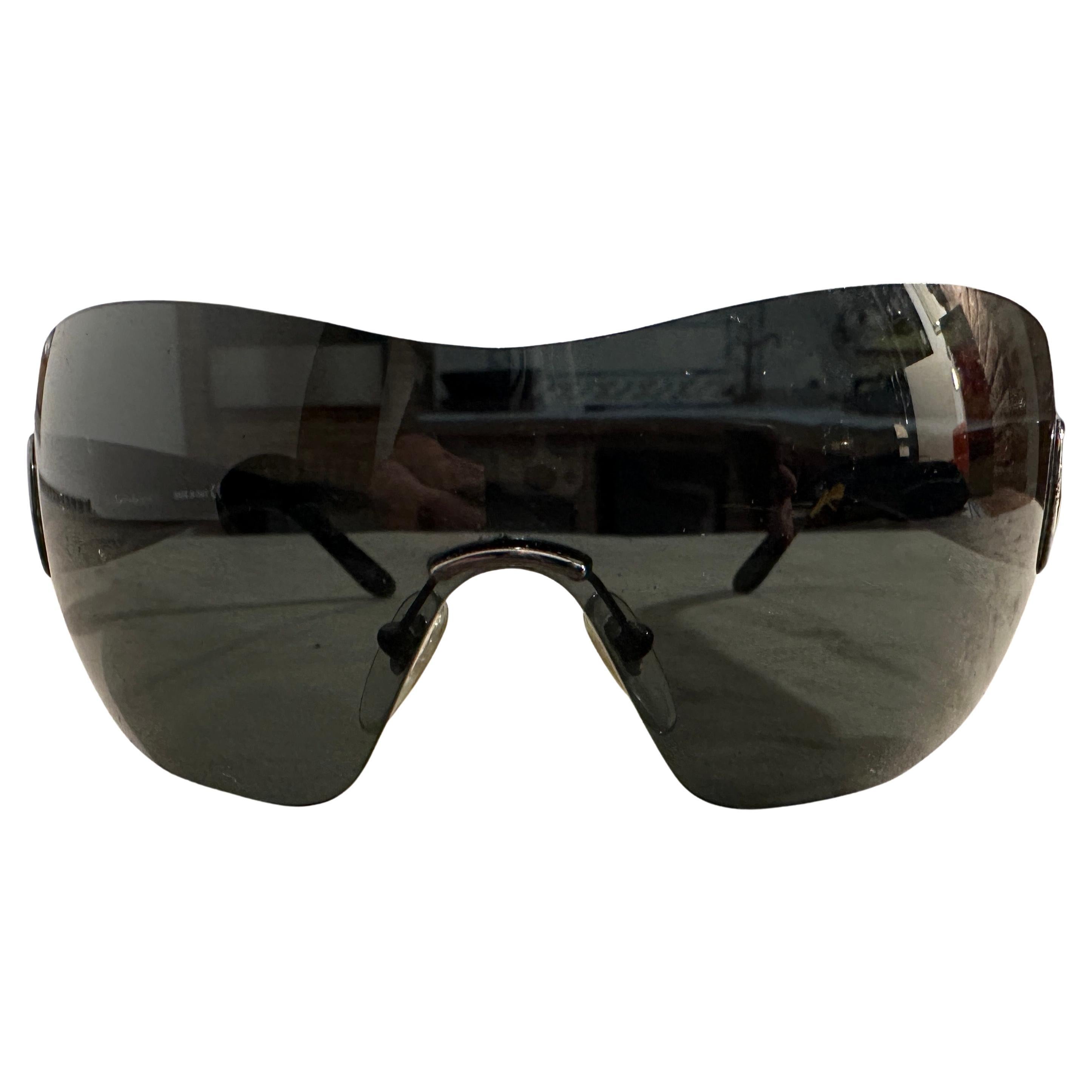Gafas de sol de máscara vintage de los años 90 de Salvatore Ferragamo
