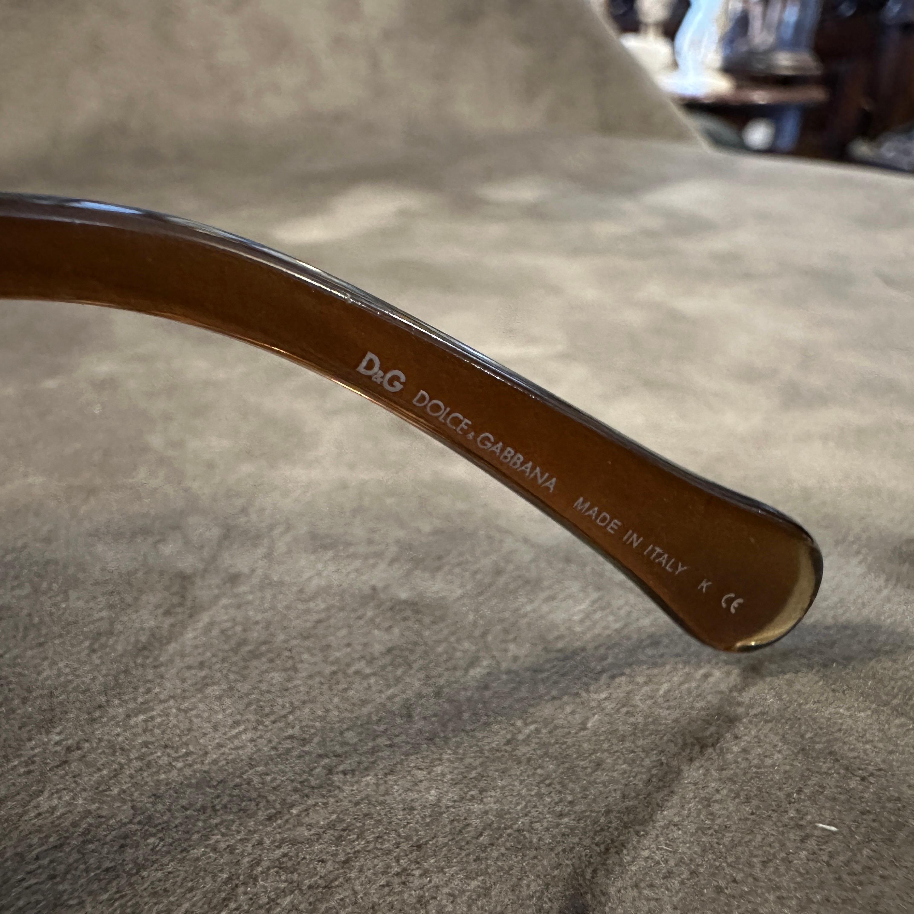 Gafas de sol vintage de gran tamaño de los años 90 de Dolce & Gabbana en venta 8