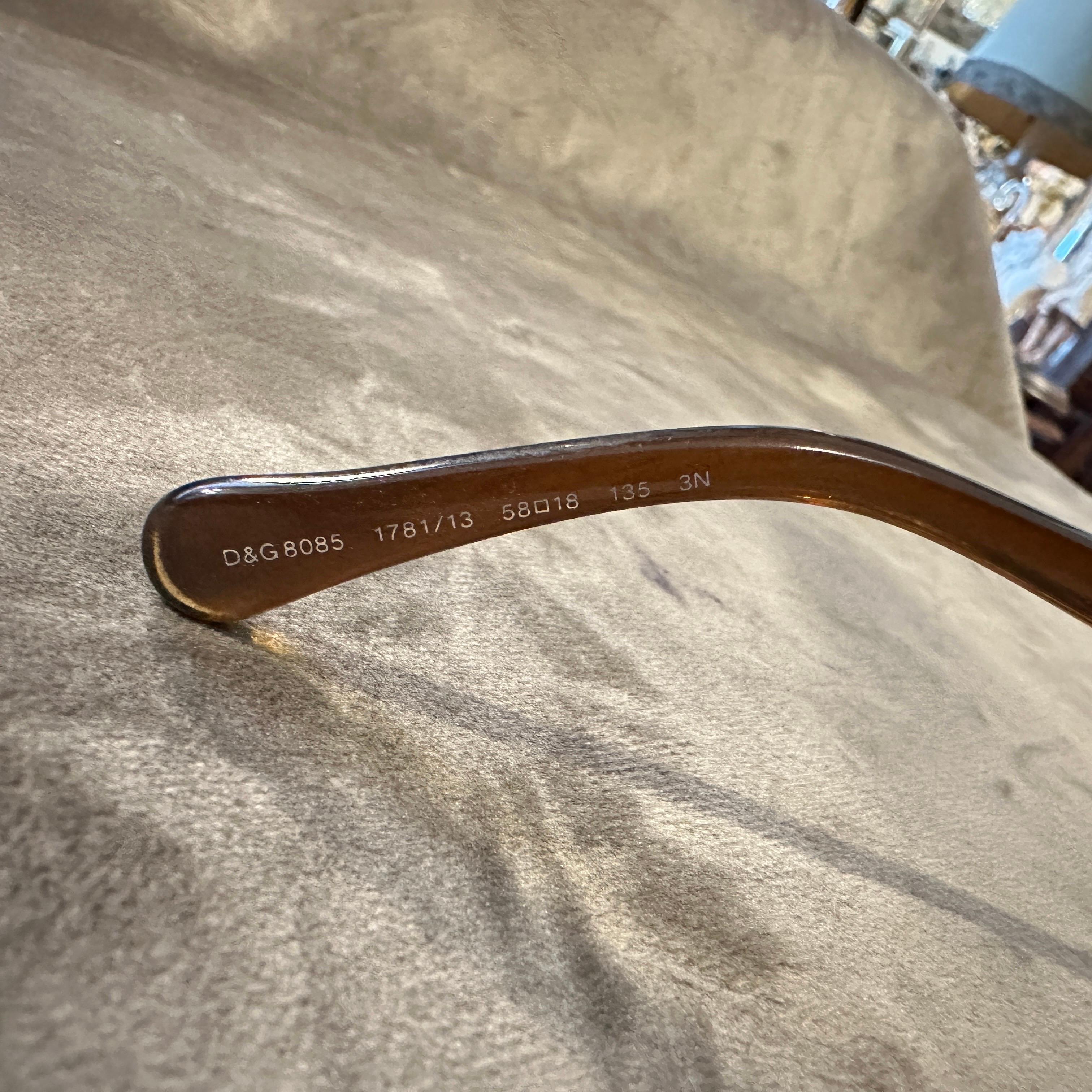 Gafas de sol vintage de gran tamaño de los años 90 de Dolce & Gabbana en venta 1
