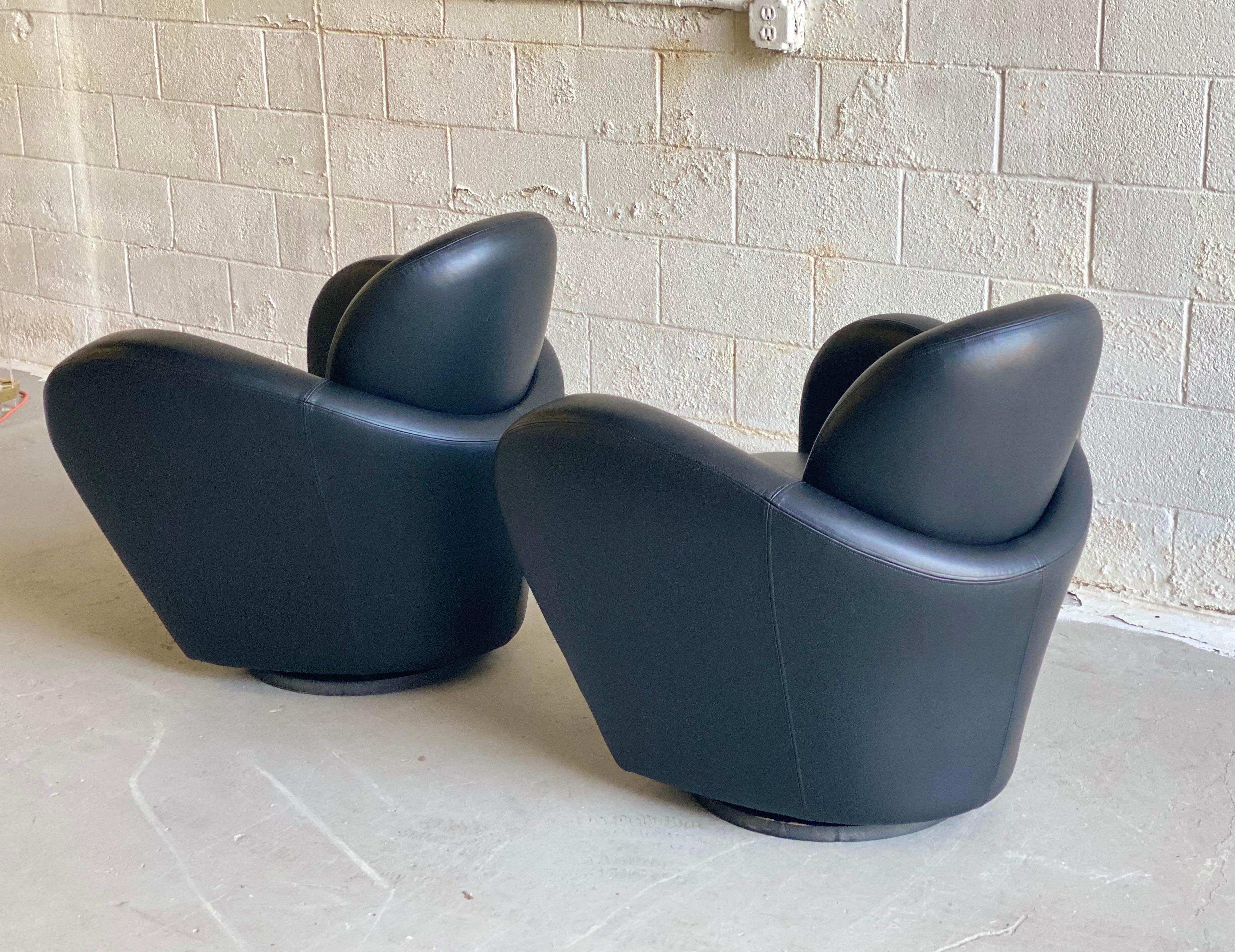 1990s Vintage Preview Wrap Around Barrel Swivel Chairs, Set of 4  In Good Condition In Farmington Hills, MI