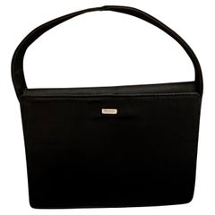 1990s Vintage Tom Ford for GUCCI Mini Satin Evening Bag Black