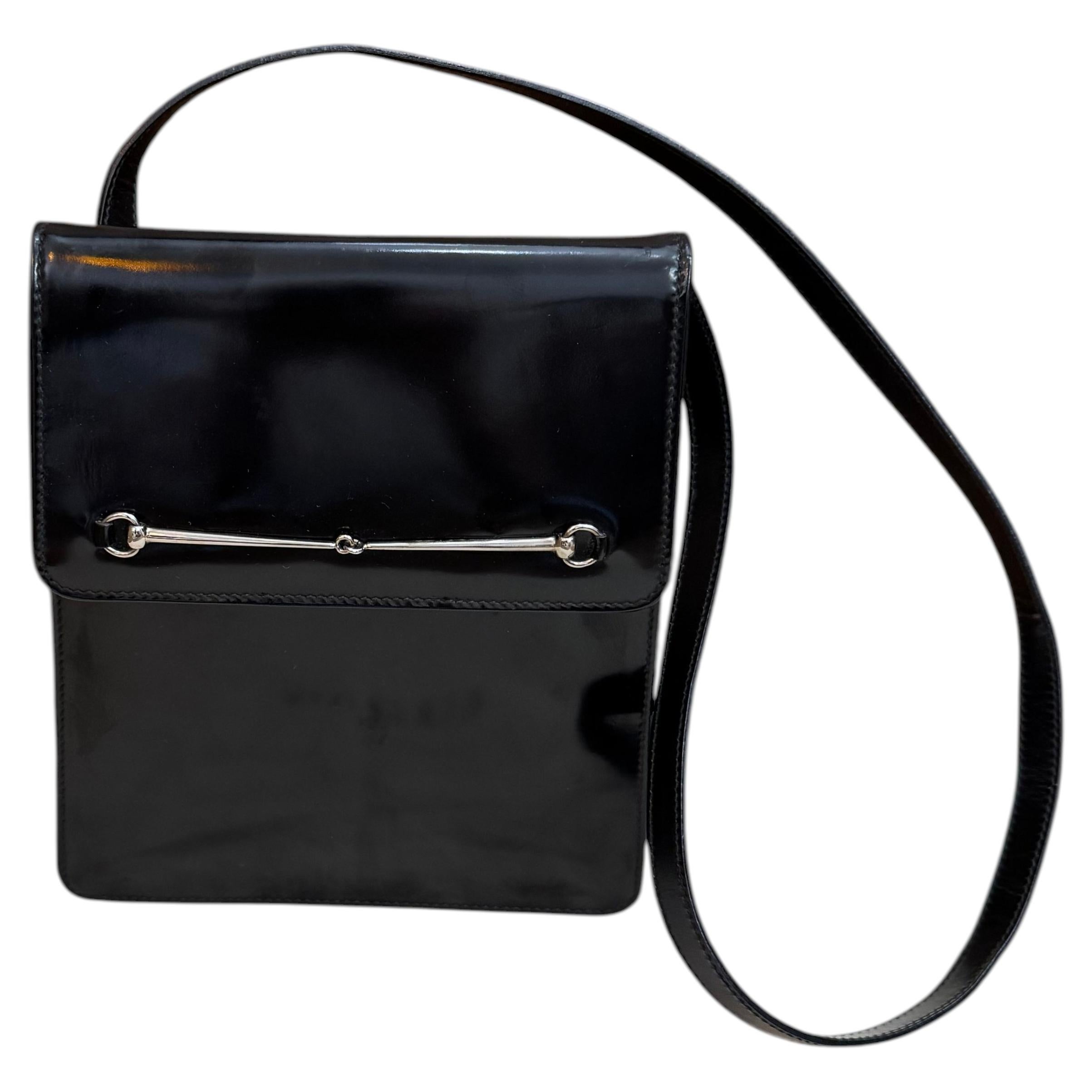 1990s Vintage Tom Ford’s GUCCI Calfskin Leather Travel Pouch Black For Sale