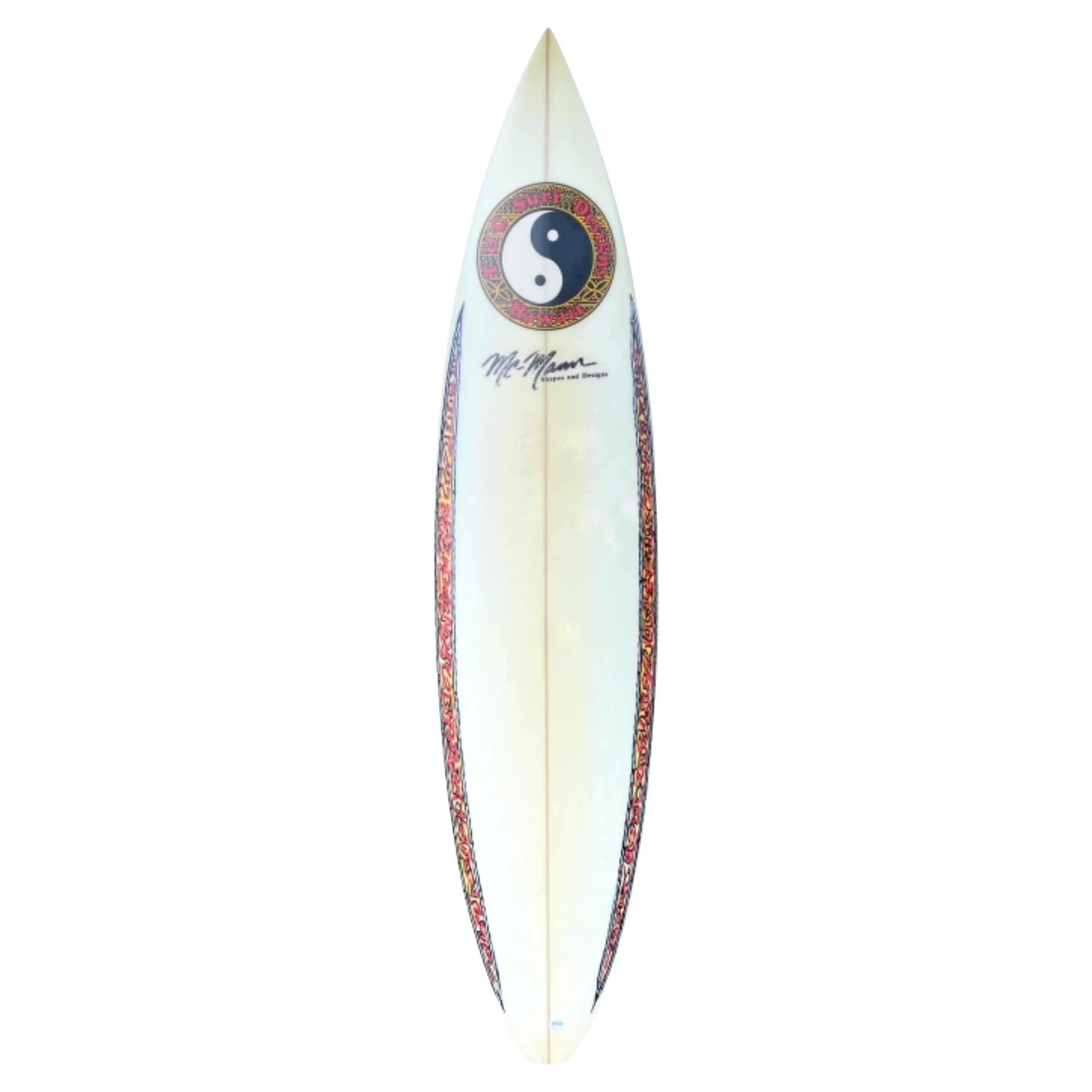 1990s Vintage Town & Country shortboard by Ned McMann For Sale