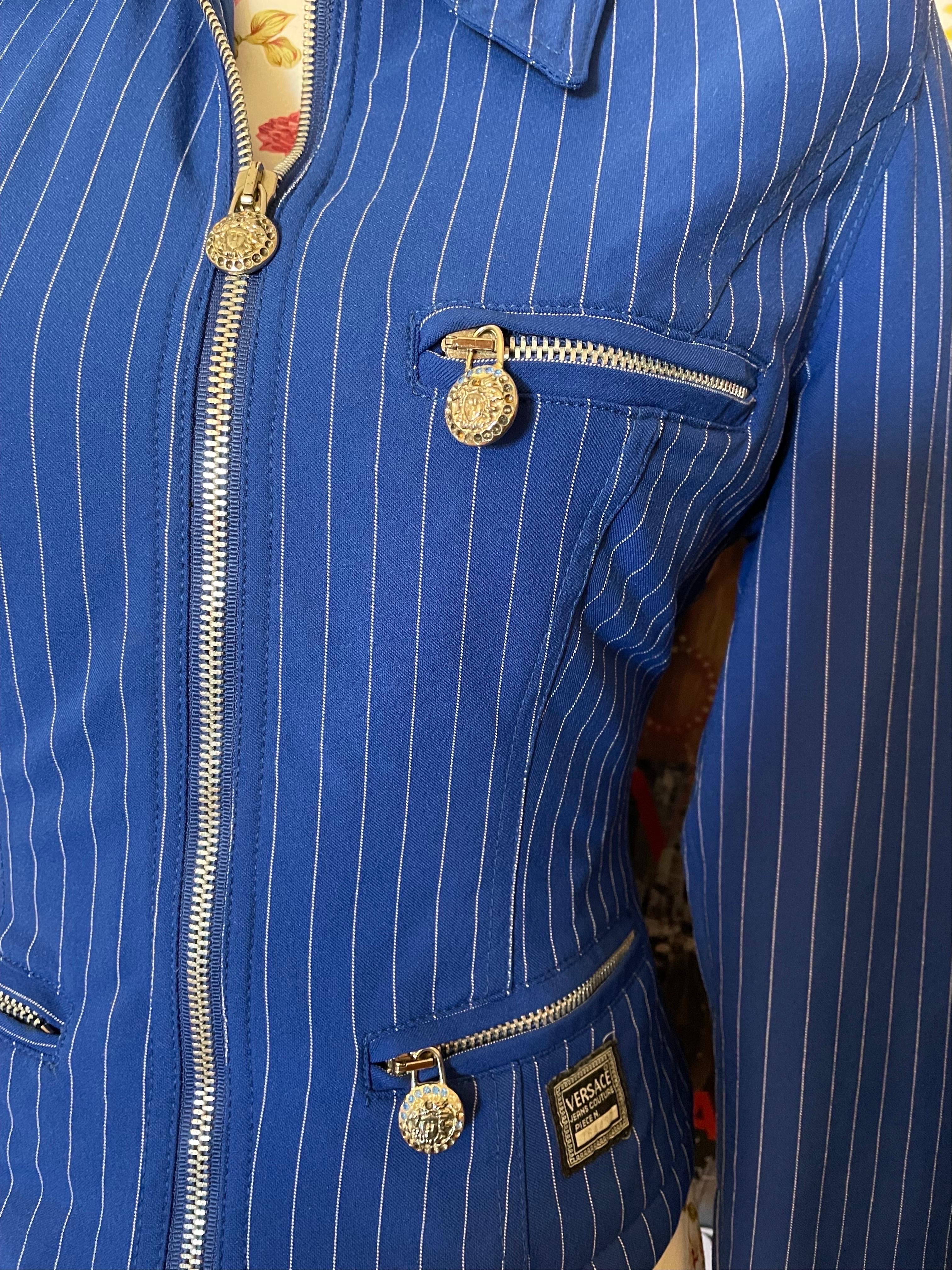 1990s vintage Versace jacket In Good Condition In LAGNY-SUR-MARNE, FR
