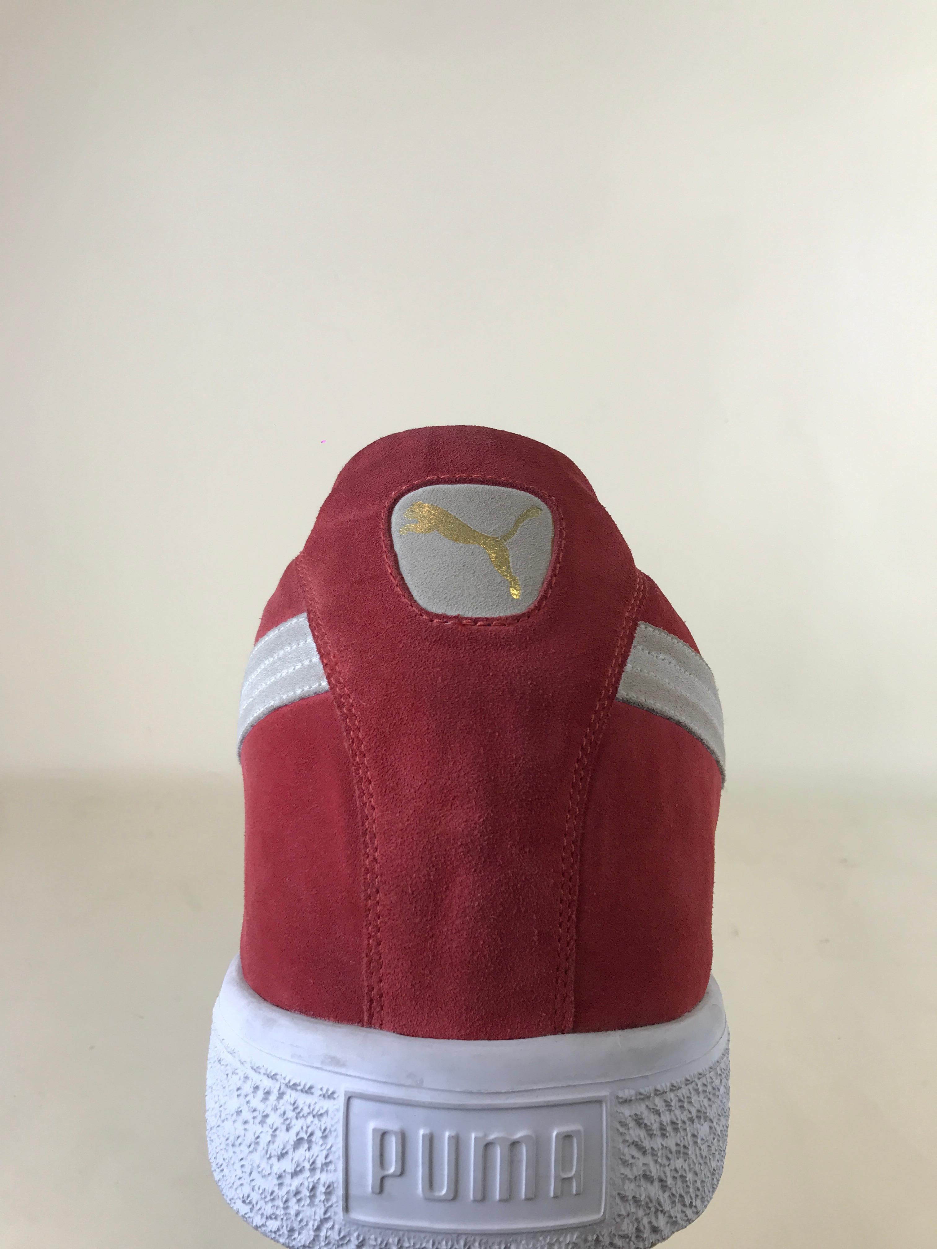 1990s Vintage Very Large Puma Window Display Prop in the Shape of Red Suede Shoe 1