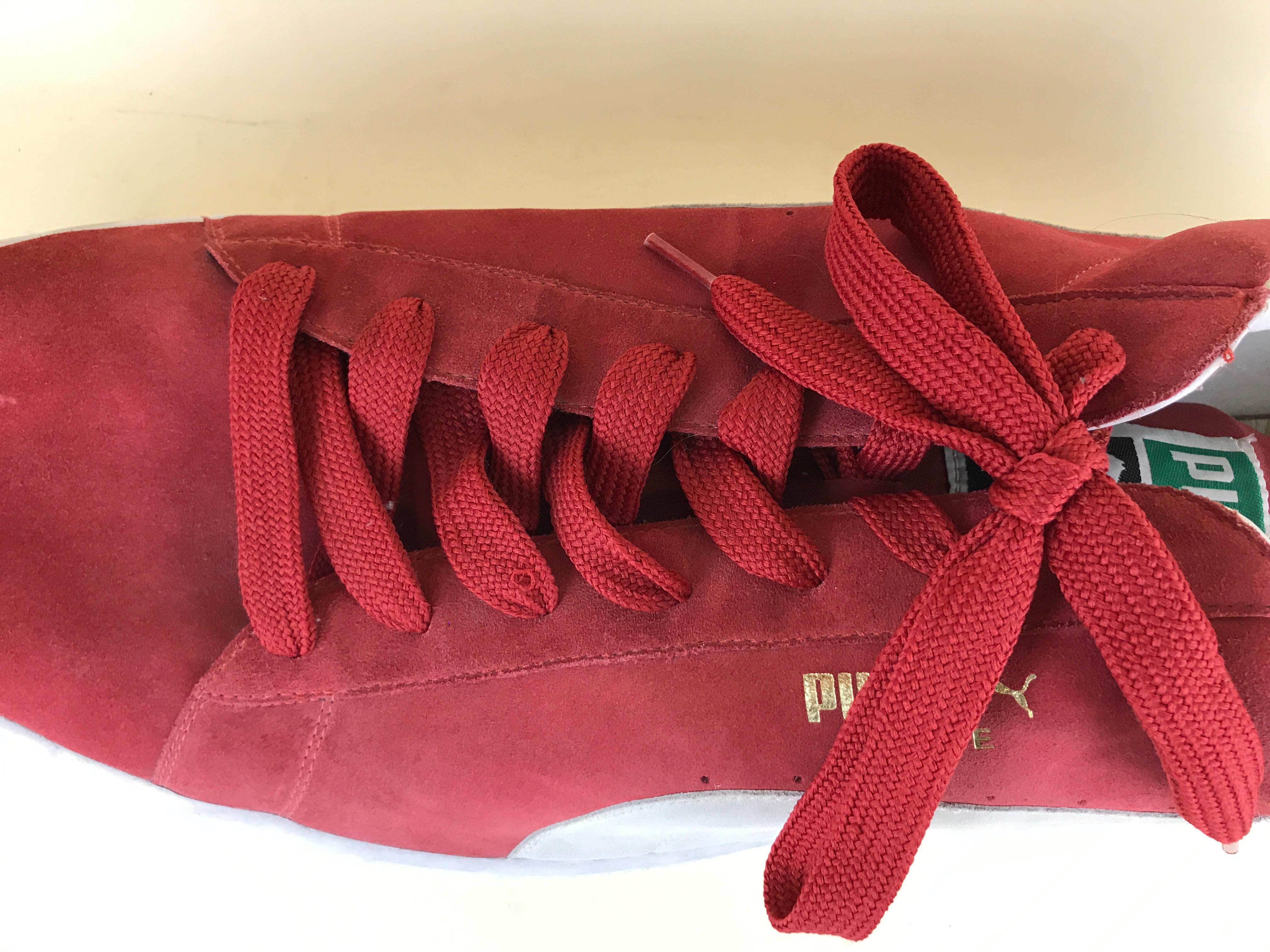 Late 20th Century 1990s Vintage Very Large Puma Window Display Prop in the Shape of Red Suede Shoe