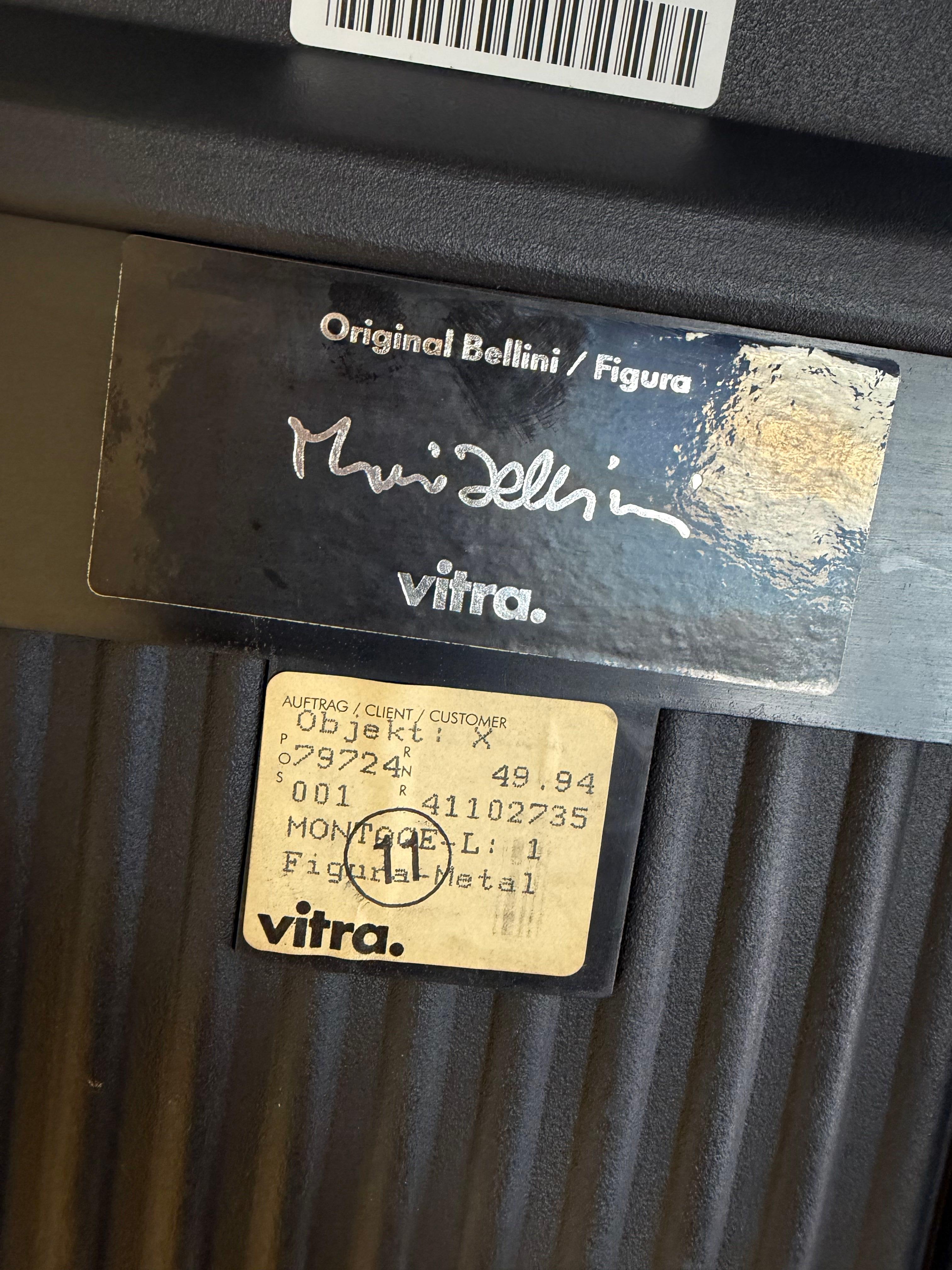 1990 Vitra Figura Cantilever Chair, Design/One par Mario Bellini, Objects for Objects, Metal en vente 13