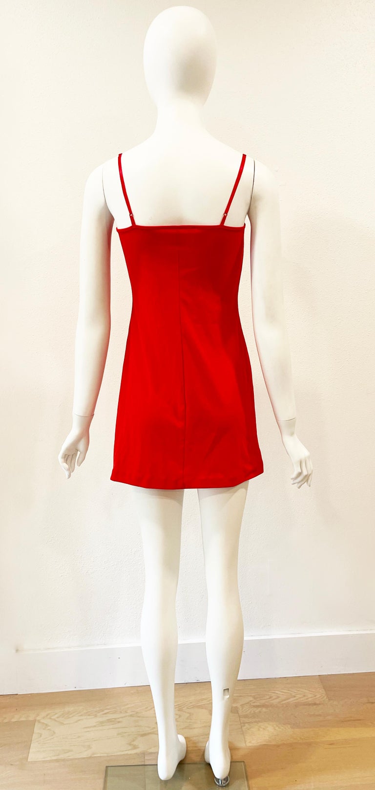 Beige 1990s Vivienne Tam Micro Mini Dress For Sale