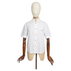 1990’s Vivienne Westwood Classic White Vintage Tailored Short Sleeve Shirt