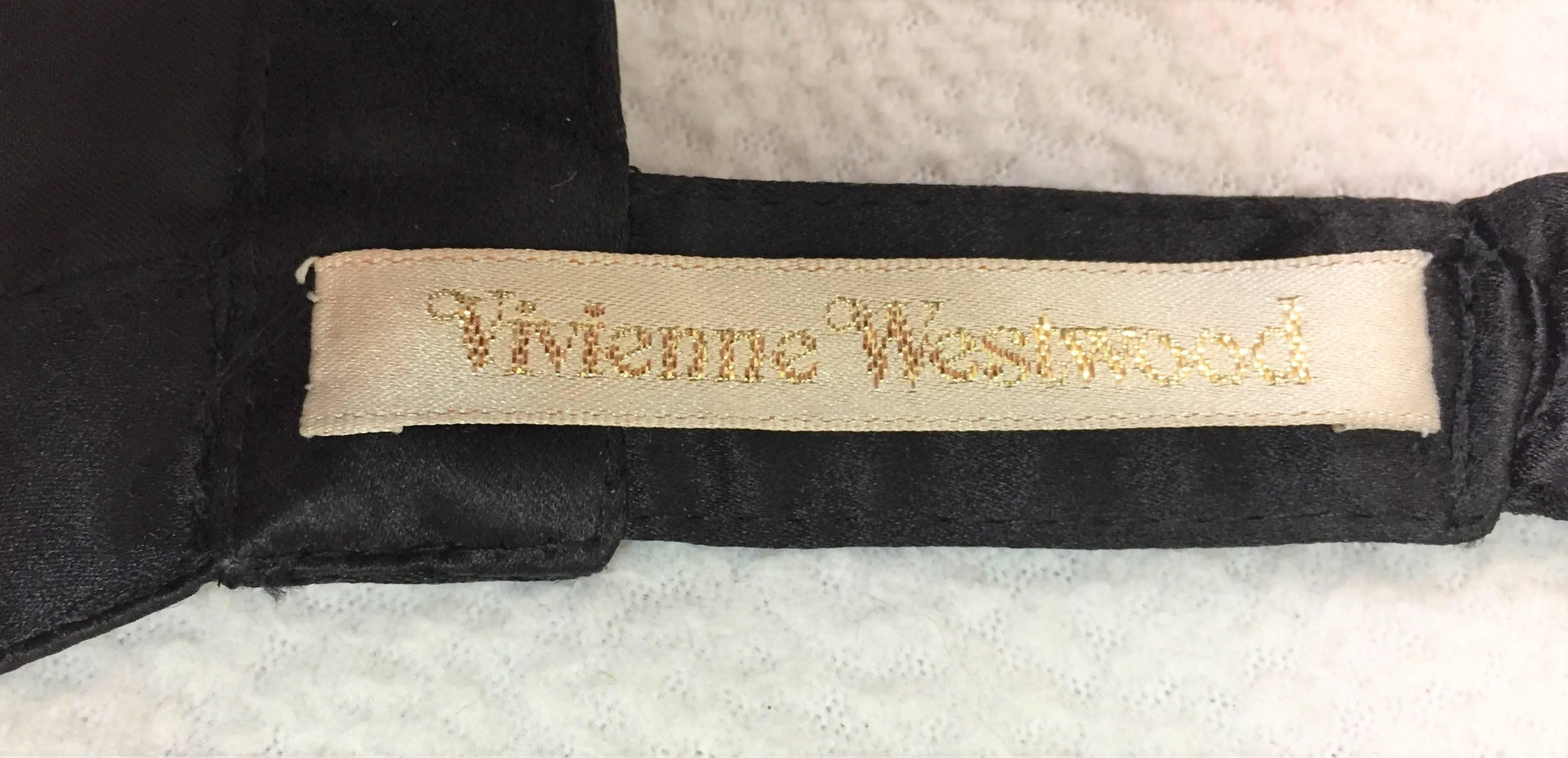 1990's Vivienne Westwood Couture Black Lace Ballet Wrap Bra Crop Top 1