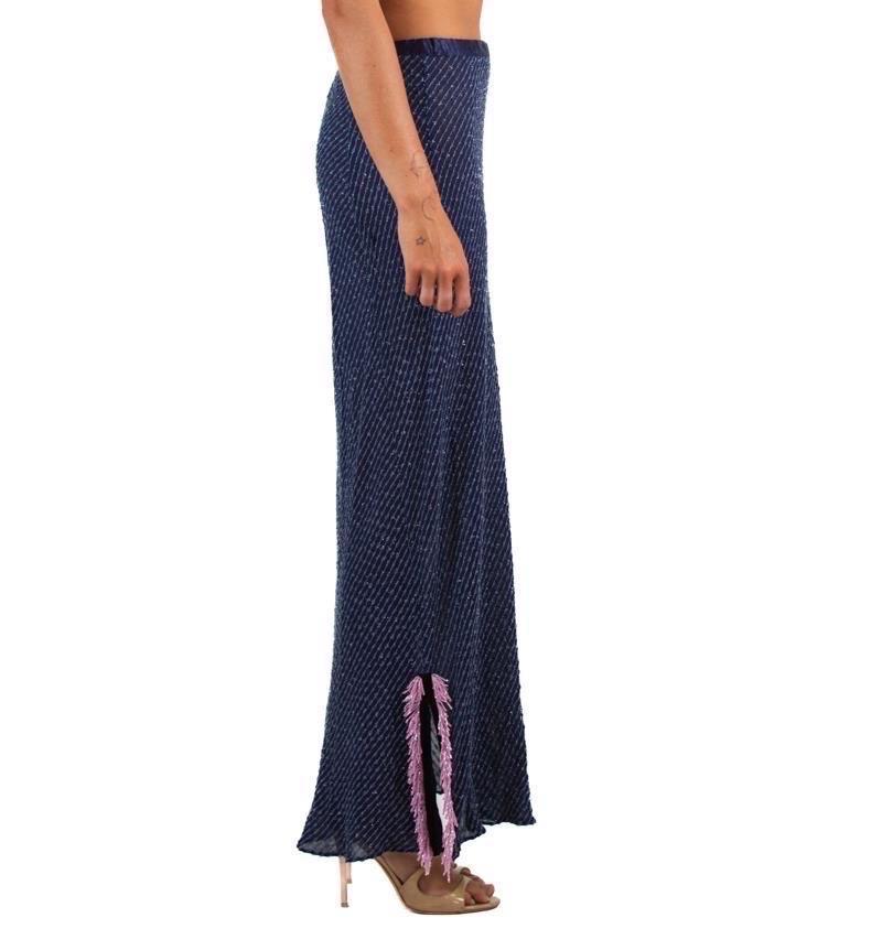1990S Voyage  Navy Blue Skirt In Excellent Condition In New York, NY