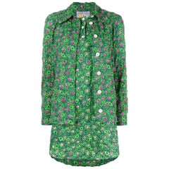 1990s Walter Van Beirendonck Green Printed Suit