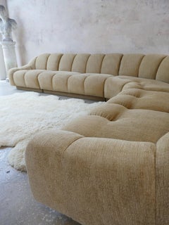 1990s Weiman Art Deco Designer Sectional Sofa