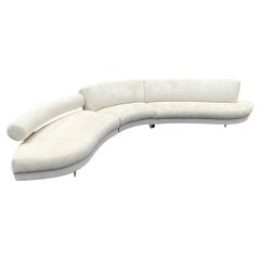 1990s Weiman Immaculate Customized Curved Serpentine Sectional