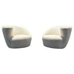 1990s Weiman Immaculate Customized Swivel Chairs, Set of 2