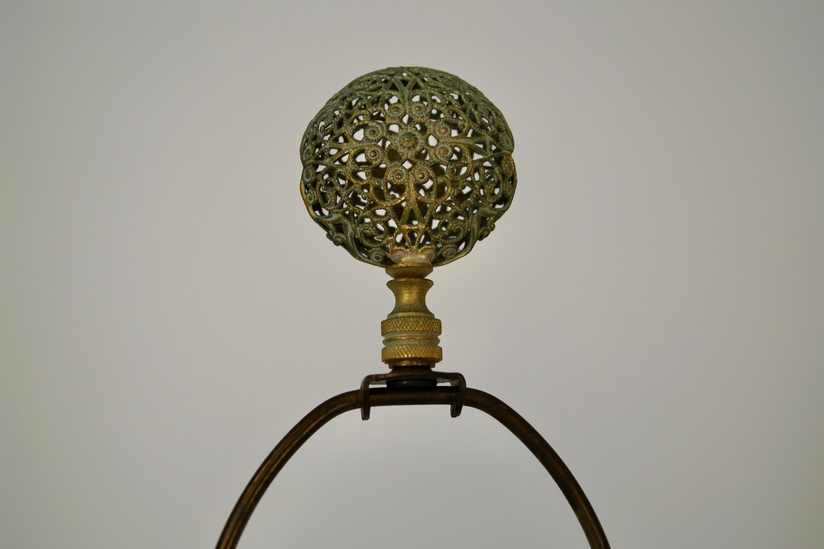 1990's Whimsical Folk Art MacKenzie-Childs Ceramic Floor Lamp For Sale 7